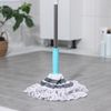 Доляна / Doyana / Spin mop, steel handle 130 cm, cotton nozzle, MIX color