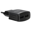 DEFENDER / Charger mains (220 V) UPA-22, 2 USB ports, output current 2.1 A, black
