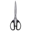 Scissors BRAUBERG "Classic", 210 mm, classic shape, black, 2-sided sharpening