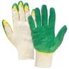 ЛАЙМА / LUXURY cotton gloves, SET 5 PAIRS, 13 class, 40-42 g, 100 tex, DOUBLE latex coating