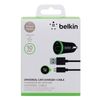 BELKIN / Charger microUSB car cable 1.2 m, output current 1 A, black