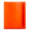 BRAUBERG / Notebook on rings A5 (175x220 mm), 120 sh., Plastic cover, cage, with fixing elastic band, orange / 5 pcs.