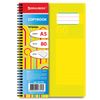 BRAUBERG / Notebook A5, 80 sh., Comb, cage, plastic cover, "RAINBOW" / 4 pcs.