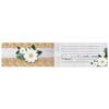 ЗОЛОТАЯ СКАЗКА / Invitation 96x210 mm (spread 96x420 mm), "Flowers on white", foil