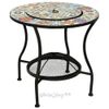 Kaemingk / Fire table with Porto mosaic 58 * 54 cm, metal