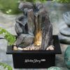 Kaemingk / Table fountain Korfos 24 cm with LED lighting