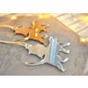 Ленивые Бобры / Lazy Beavers / A set of mirrored Christmas tree decorations "Miracles inside" big in a gift box