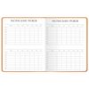 Альт / Diary grade 1-11, leatherette (hard), embossing, lace, 48 sheets., VELVET Orange / 10 pcs.