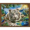 Опт-картина / Khảm kim cương 40x50, thạch tròn Con hổ hùng vĩ