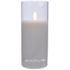 Kaemingk / LED candle in a bulb with a live flame Audrey 18 cm in a transparent glass, battery operated