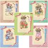 HATBER / Notebook 12 sh. cage, cardboard cover, "Cute Owls" / 20 pcs.
