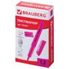 Highlighter BRAUBERG "Vivid", PINK, round case, line 1-3mm