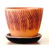 Тарусский художник / Tarusa artist / Flowerpot "Classic" with decor, 0,5l