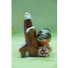 Ярославская майолика / Christmas toy "Bullfinch on a branch"