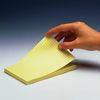 POST-IT / Self-adhesive block (sticker) ORIGINAL 102x152 mm, 100 sheets, checkered, yellow