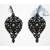 Lace earrings "Maria" black