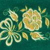 Торжокские золотошвеи / Velvet eyeglass case "Tea Rose"