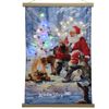 Kaemingk / Illuminated painting Santa in the Norwegian forest 82 * 55 cm, on canvas, battery operated
