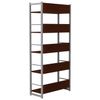 Metal rack, 1630 x650 x300 mm, grey frame, 5 shelves LDSP nut