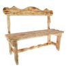 Добропаровъ / Bench for the set "Robber", natural pine (fired varnished) 160 cm