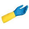 MAPA / Latex-neoprene gloves MAPA Duo Mix / Alto 405, cotton dusting, size 7 (S), blue / yellow