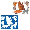 Stencil-coloring "Forest Beasts"