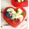 Milotto / Olive soap "Basket of flowers" red