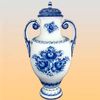 Галактика г.Гжель / Floor vase with handles