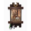Универсальный свиток / Universal scroll / Handmade wooden wall key holder "Before the hunt"