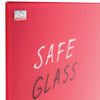 Board magnetic marker glass (60x80 cm), RED, OFFICE, "2x3" (Poland)