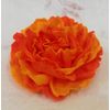 Milotto / Hairpin-brooch "Rose" orange and carrot