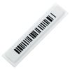Self-adhesive anti-theft acoustomagnetic labels, 10x44 mm, false barcode