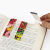 Bookmark with magnet FLOWERS set of 6 PCs, sequins, 25x196 mm, INLANDIA