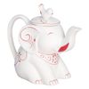 HILLTOP / Tea "Strawberry with cream" black leaf 80 g, porcelain teapot "ELEPHANT GARNET" 650 ml