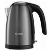 KETTLE BOSCH TWK7805, 1.7 litres, 2200w, closed heating element, stainless steel, black
