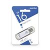 SMARTBUY / Flash Drive 16 GB, V-Cut, USB 2.0, Metal Case, Silver