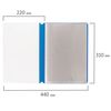Carpeta de 10 inserciones PERSONAL "TODOS LOS DÍAS" perforada, blanda, azul, 0,16 mm