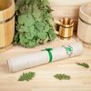 Добропаровъ / Cama de prancha para banho e sauna "Com leve vapor", feltro, branco, 150x50 cm