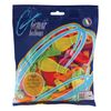 Balloons 7 "(18 cm), set of 100 pcs., 12 neon colors, in a bag