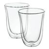 Set of coffee DELONGHI for latte for 2 people, glass, 220 ml, transparent