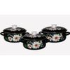 Set of tableware "White dahlias" for cooking