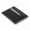 Credit card cases men's FABULA "Blackwood", genuine leather, stitching, 8 pockets, black