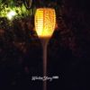 Kaemingk / Garden lantern - torch Solar Flame on solar battery 63 * 12 cm with flame effect, white, IP44