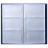 BRAUBERG / Three-row business card holder "Favorite", for 144 business cards, under textured leather, dark blue