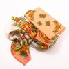 Золотая Хохлома / Natural silk scarf in a gift box