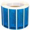 Self-adhesive numbered seals "Latest technologies", set of 1000 pcs. (roll), length 66 mm, width 22 mm, blue