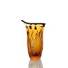 Гусевской Хрустальный завод / Crystal vase for flowers "Sparrow" small amber