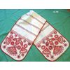 Карельские узоры / White linen towel "Tree of life"
