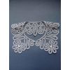Снежинка / Snowflake / Collar lace round the neck with widened ends