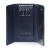 Key case SERGIO BELOTTI genuine leather, clasp - 2 magnetic buttons, 57х130х20 mm, black